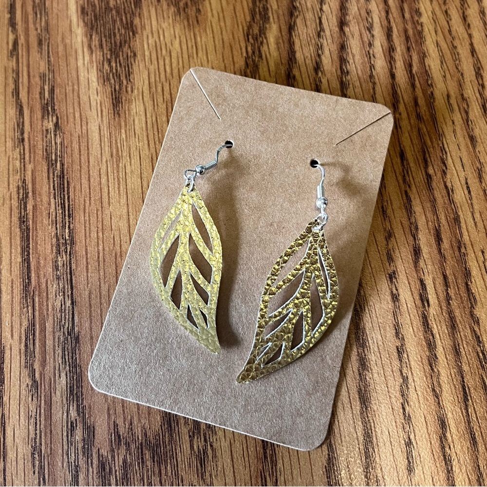 Elegant Gold Leaf Earrings